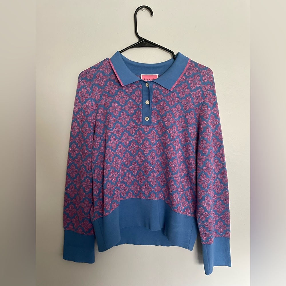 Kate Spade mid sleeve polo